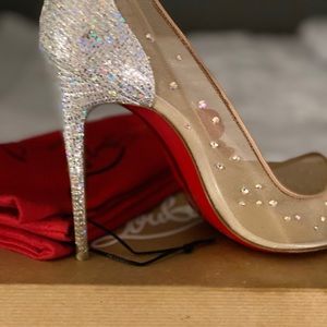 Christian Louboutin nude heels